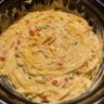 Creamy Crockpot Chicken Spaghetti: Easy Cheesy Dinner