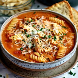 Crockpot Chicken Parmesan Soup Recipe – Cozy & Cheesy 2 Crockpot Chicken Parmesan Soup Recipe – Cozy & Cheesy