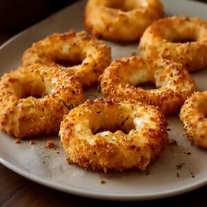 Fried Cheese Rings Recipe: Crispy, Gooey & Herb-Breaded