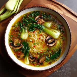 Ginger Garlic Noodle Broth Recipe with Beef & Bok Choy 3 Ginger Garlic Noodle Broth Recipe with Beef & Bok Choy