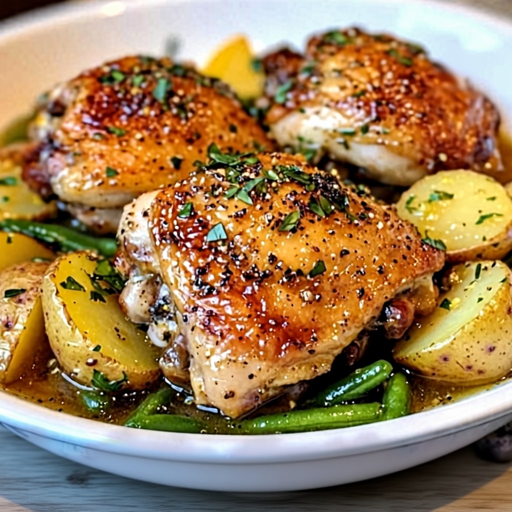 One Pot Lemon Herb Chicken Recipe (Easy & Zesty)