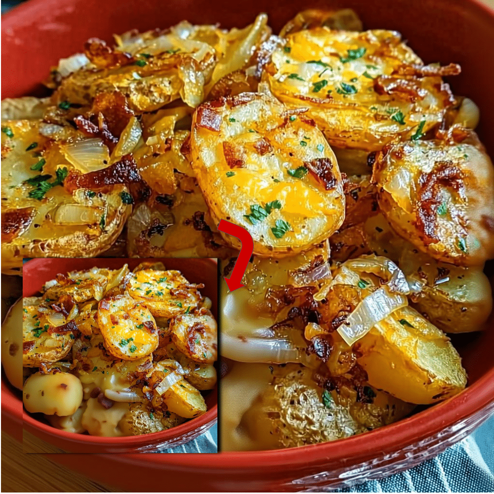 Crispy Oven-Fried Potatoes and Onions Recipe