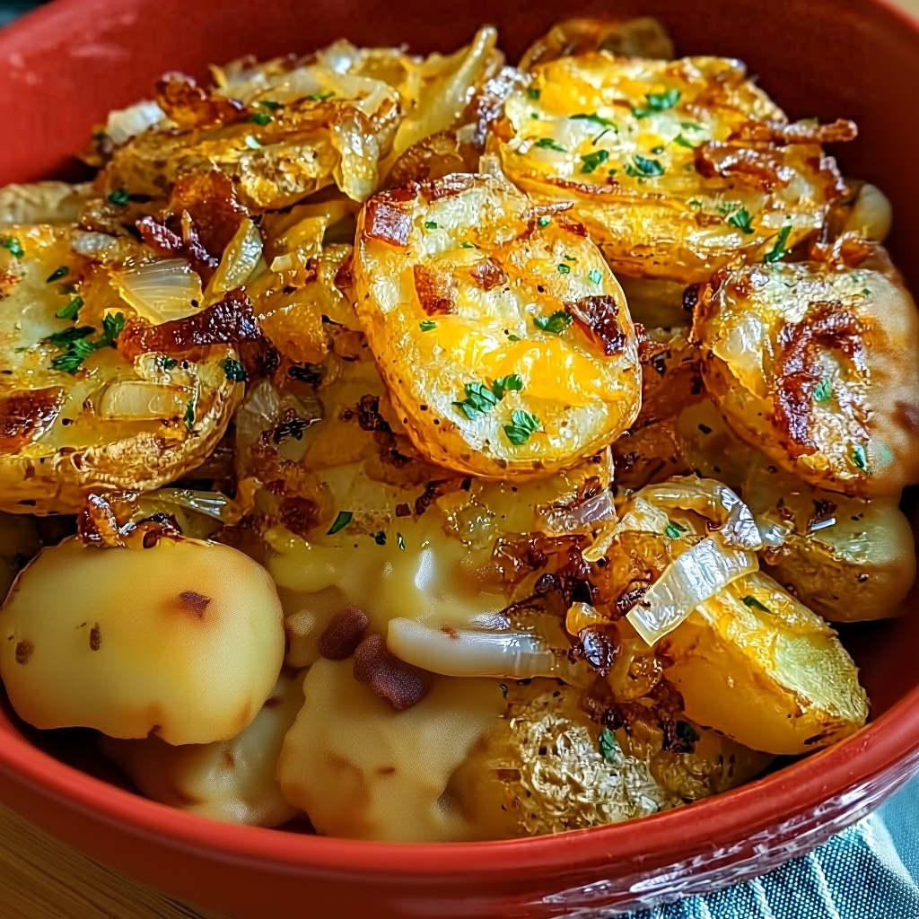 Crispy Oven-Fried Potatoes and Onions Recipe