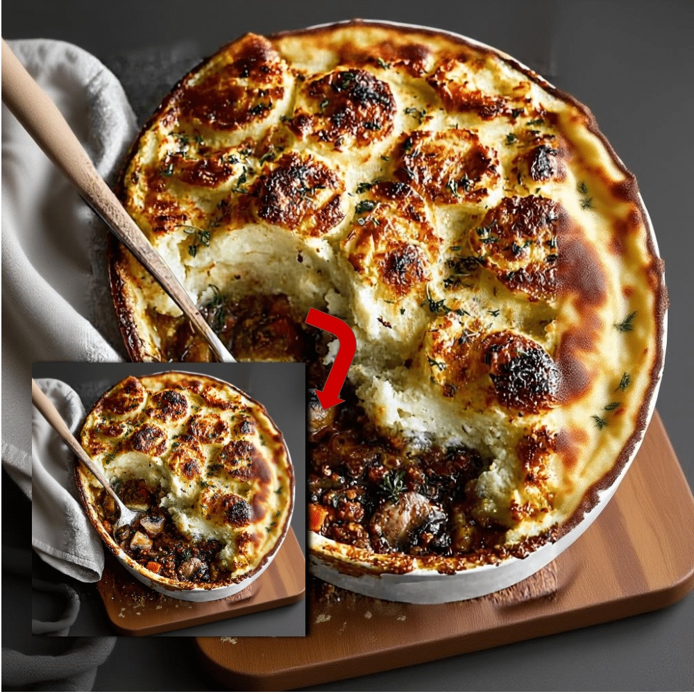 Spanish-Style Mushroom Shepherd’s Pie Recipe with Brown Butter 2 Spanish-Style Mushroom Shepherd’s Pie Recipe with Brown Butter