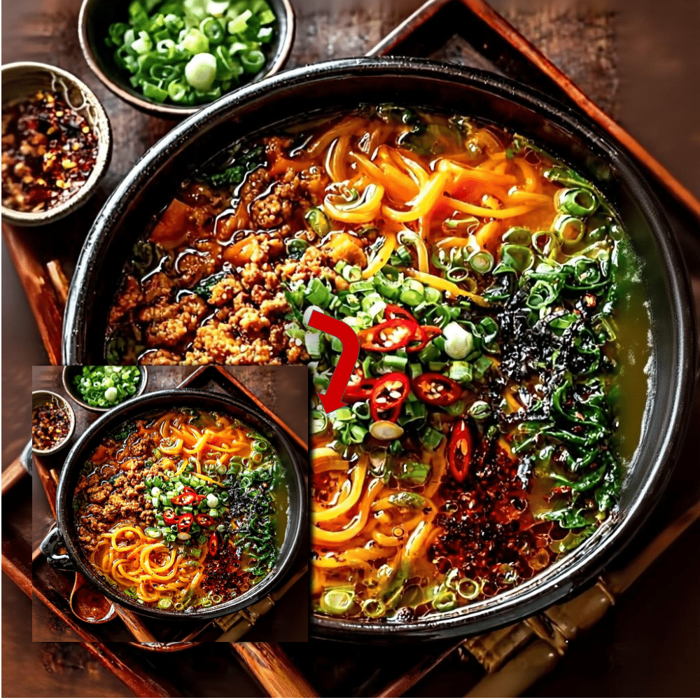 Spicy Chicken Sweet Potato Noodle Soup Recipe (30 Mins)