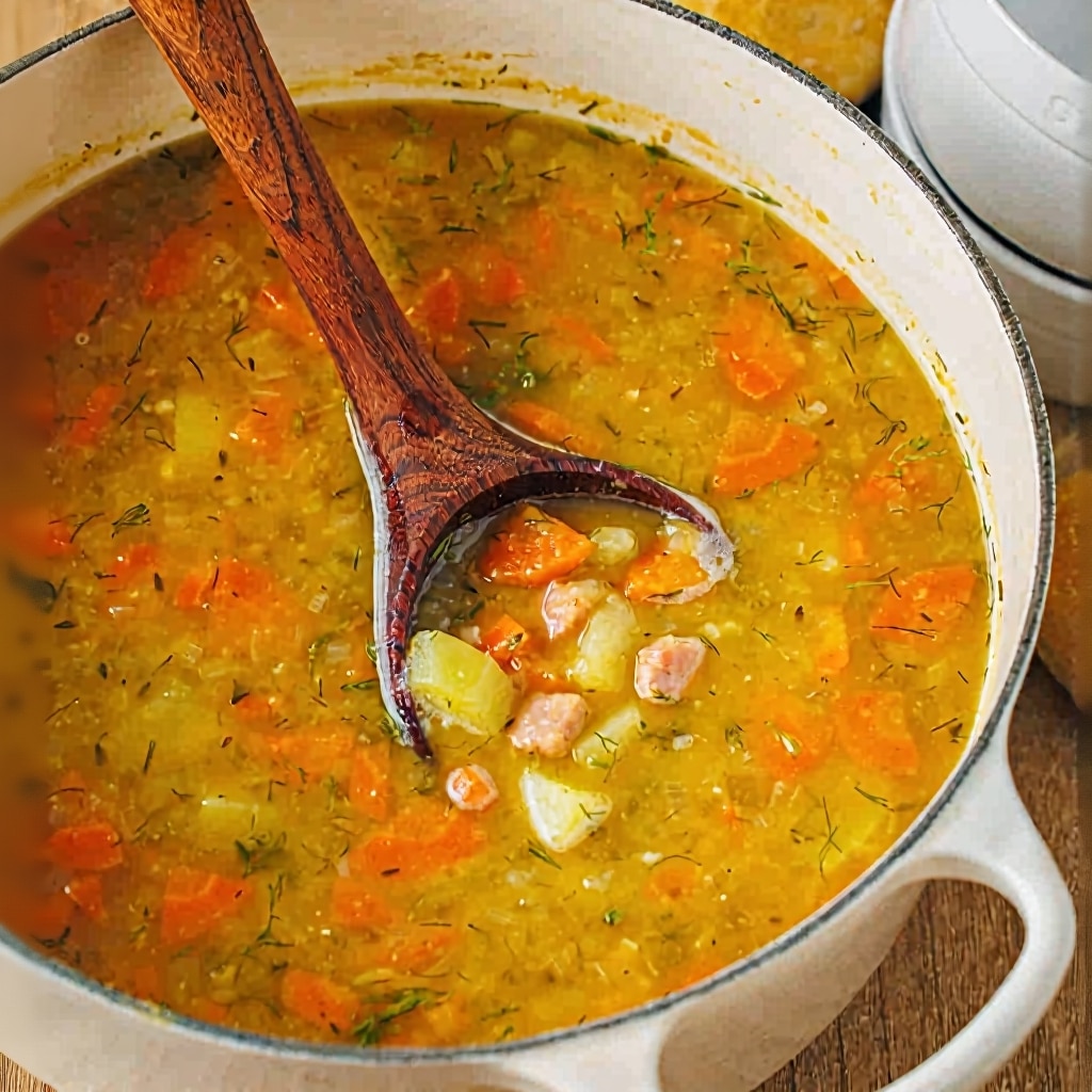 Hearty Beef Split Pea Soup Recipe | Comforting Winter Bowl