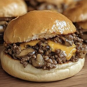 Steakhouse Burger Sloppy Joes Recipe | Savory Beef & Mushroom Sliders