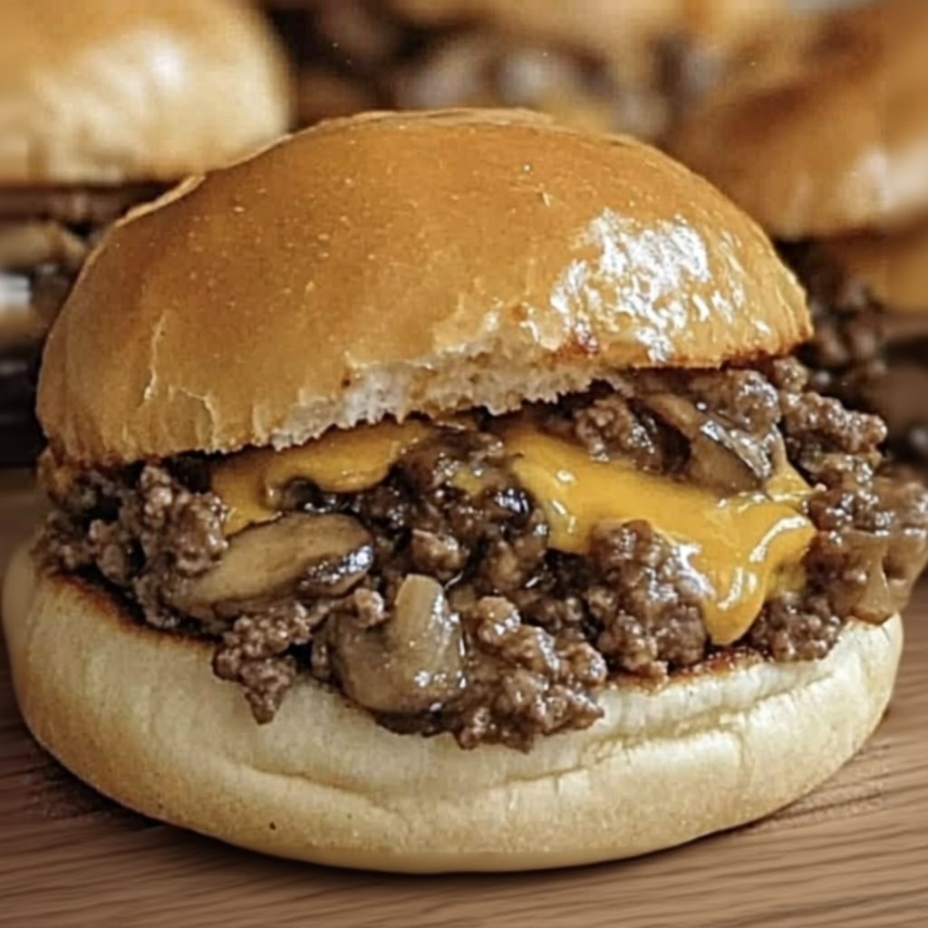 Steakhouse Burger Sloppy Joes Recipe | Savory Beef & Mushroom Sliders