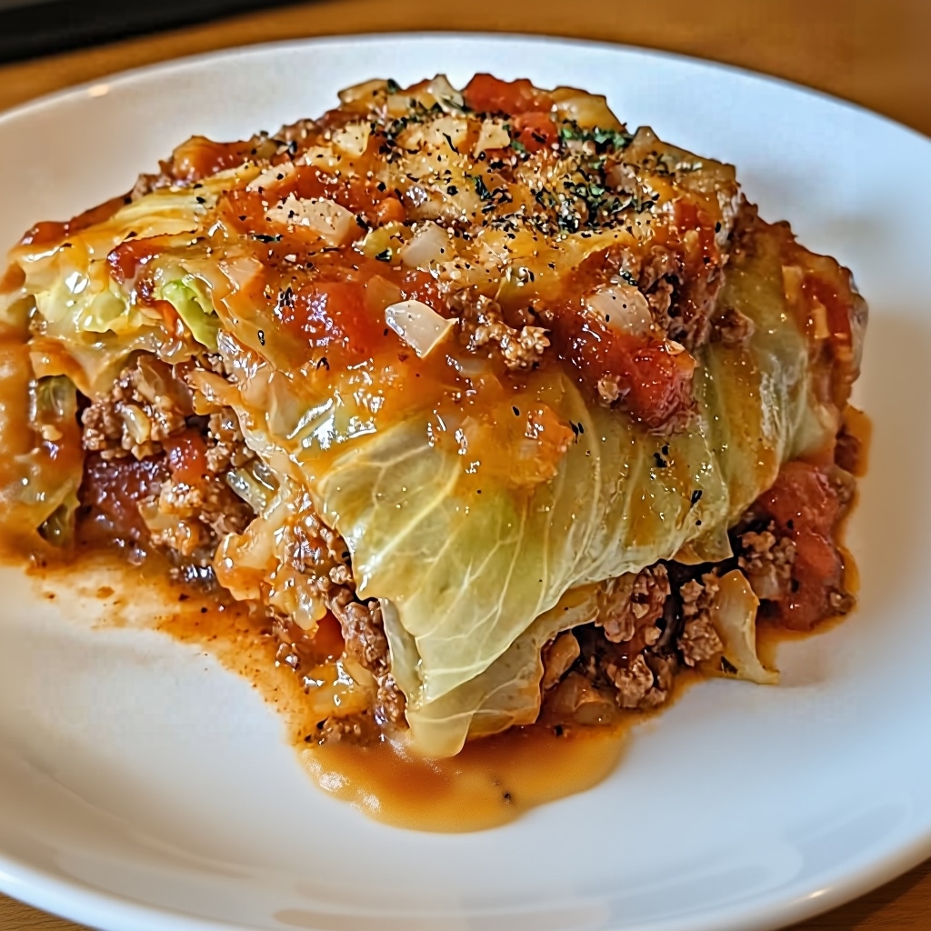 Easy Stuffed Cabbage Casserole Recipe - Comfort Food 1 Easy Stuffed Cabbage Casserole Recipe - Comfort Food