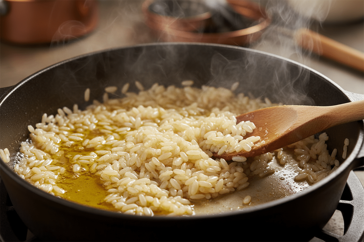 Creamy Artichoke Risotto Recipe: Authentic Italian Guide 2 Artichoke Risotto preparation step 1