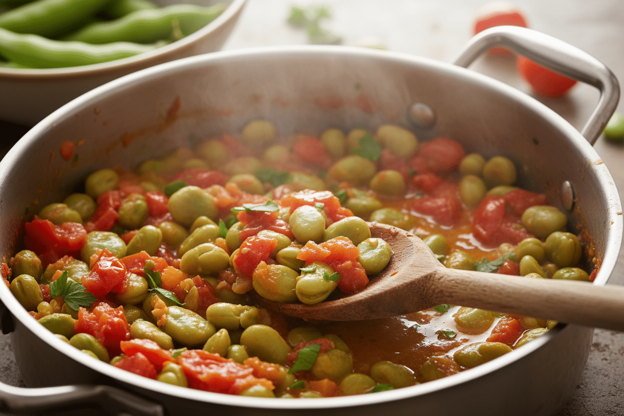 Authentic Egyptian Fava Bean Stew (Ful Medames) Recipe 3 Comforting Egyptian Fava Bean Stew with Cumin preparation step 2