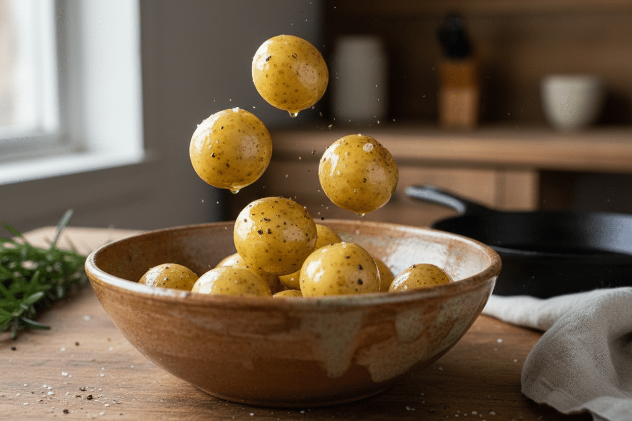 Creamy Herb Chicken with Roasted Potatoes 2 Creamy Herb Chicken with Roasted Potatoes preparation step 1