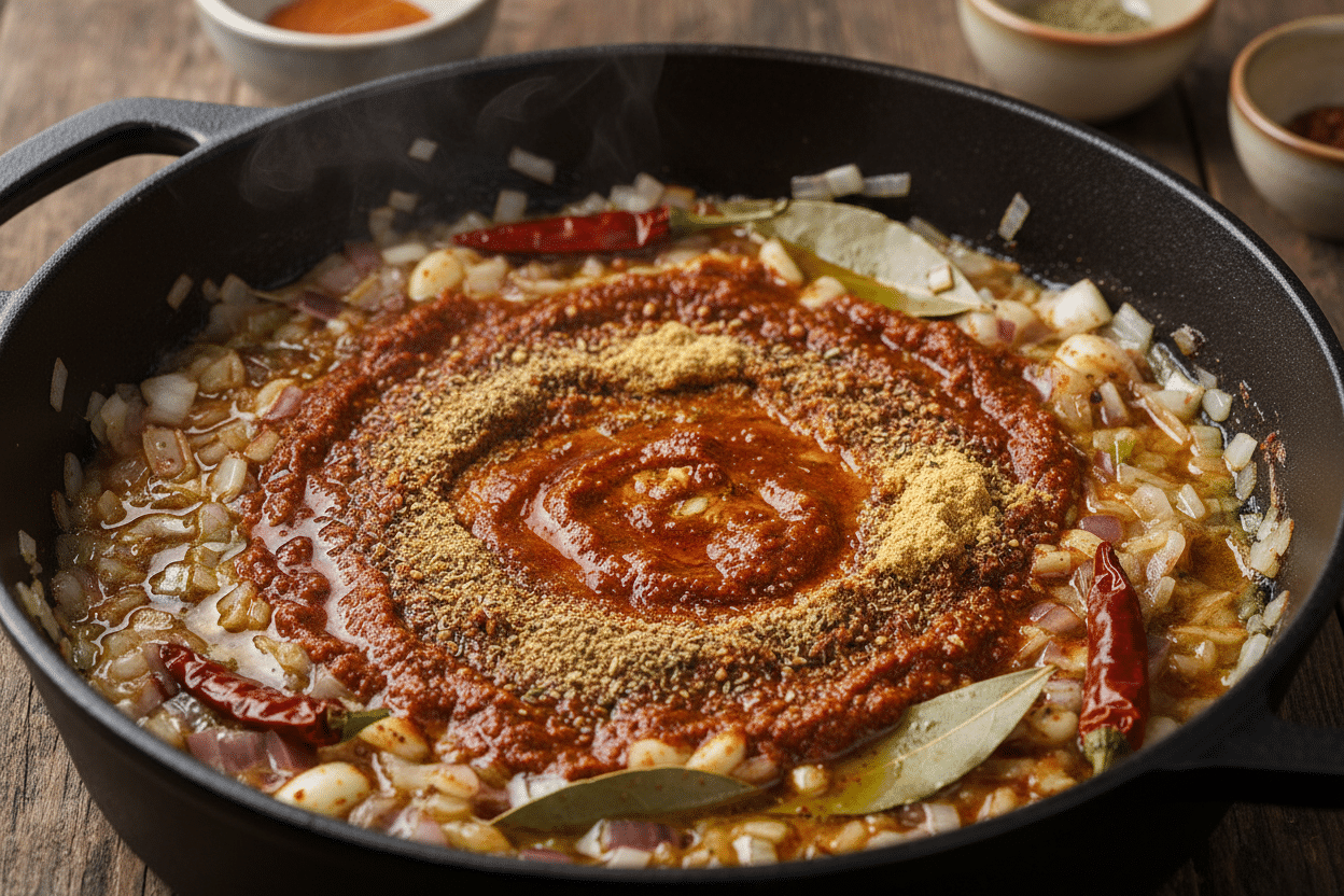 Moroccan Braised Lamb Shanks (Fall-Apart Tender) 3 Juicy Moroccan Braised Lamb Shanks with Chickpeas & Dates preparation step 2