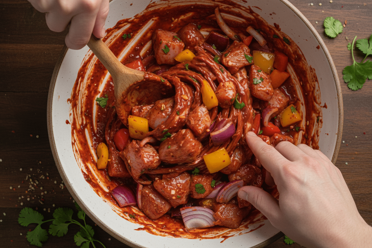 Juicy Tandoori Chicken Tikka Skewers Recipe 2 Tasty Tandoori Chicken Tikka Skewers preparation step 1