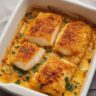 Easy Baked Cod with Lemon & Creamy Crust