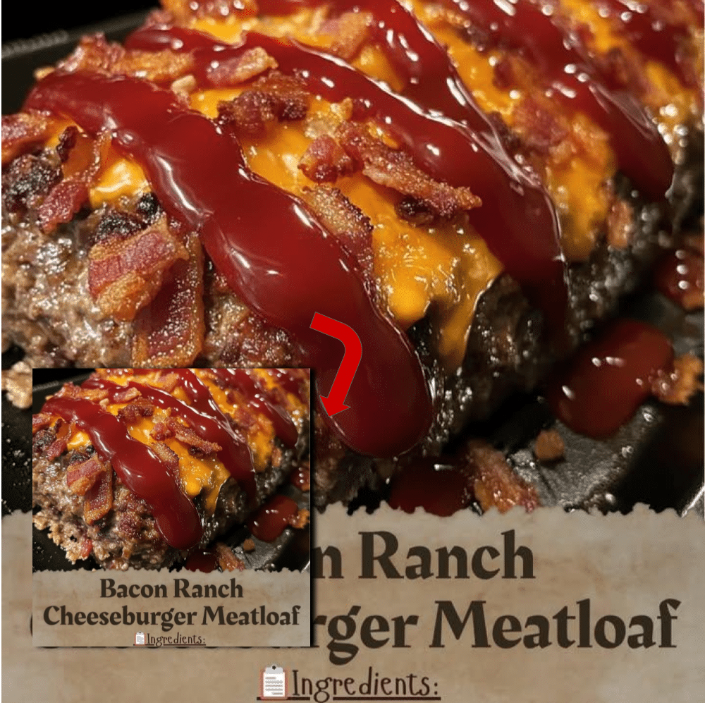 Beef Ranch Cheeseburger Meatloaf Recipe | Juicy & Cheesy Dinner