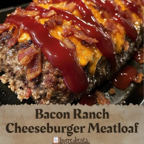 Beef Ranch Cheeseburger Meatloaf Recipe | Juicy & Cheesy Dinner