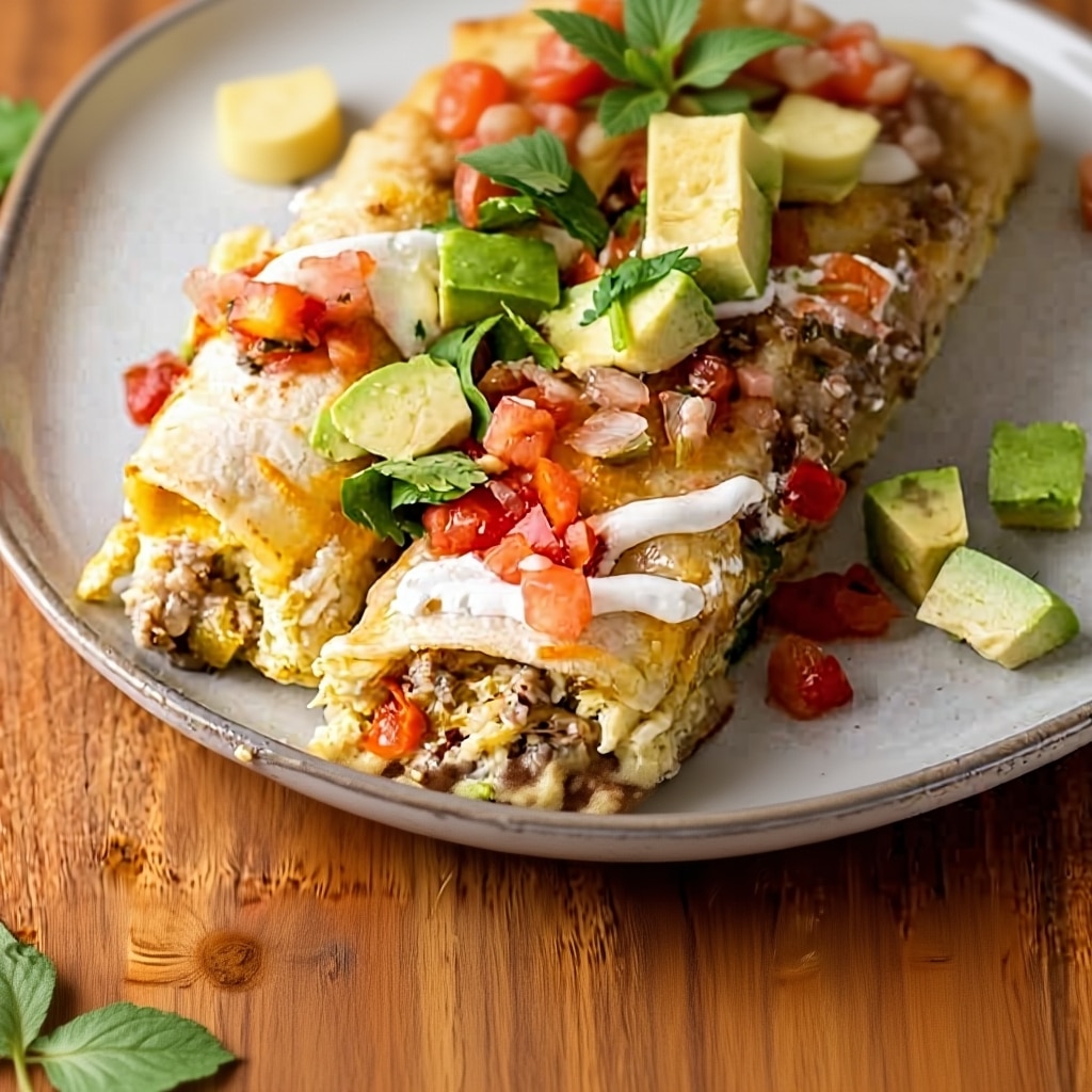 Easy Breakfast Enchiladas Recipe with Beef & Eggs