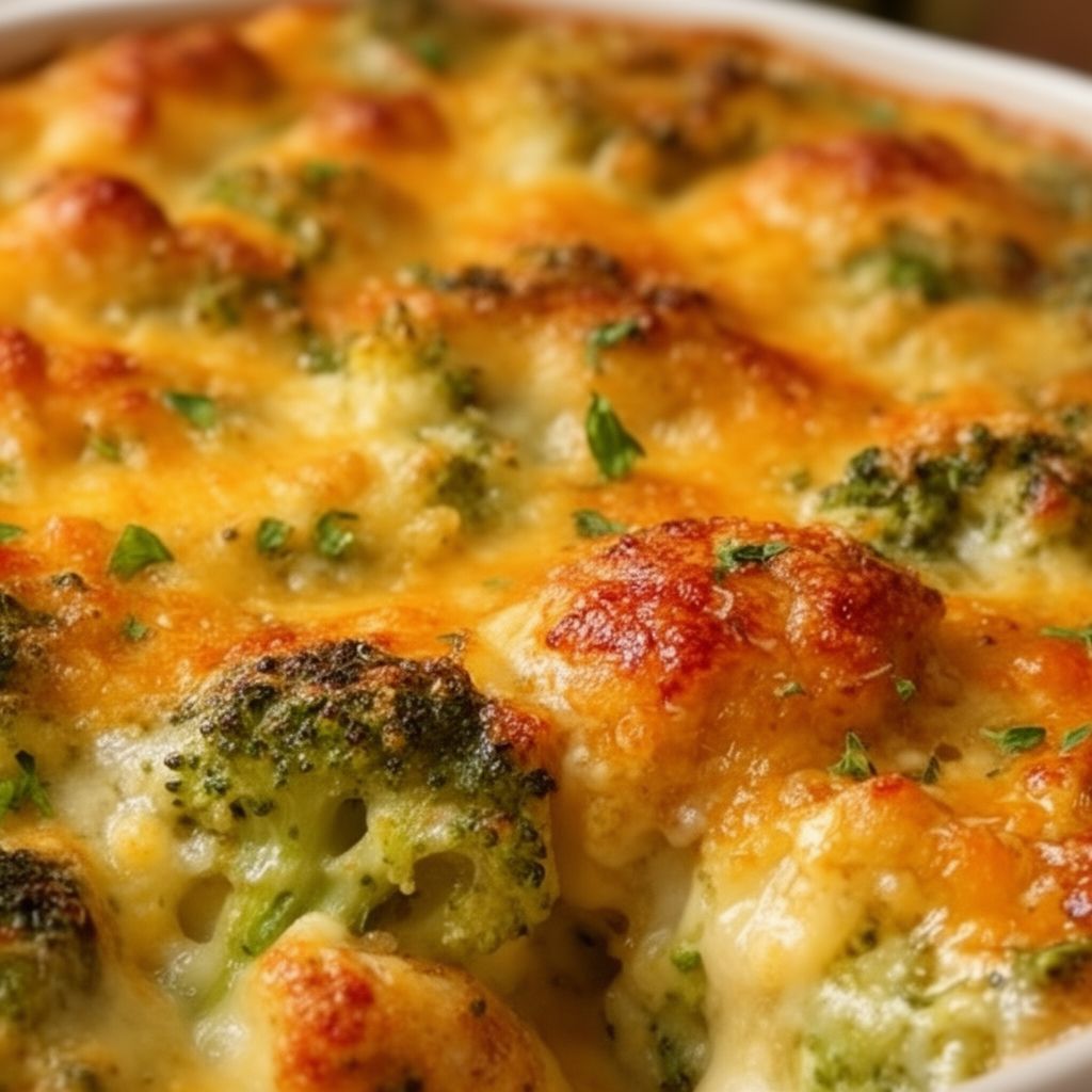 Creamy Chicken Broccoli Bake (Easy Casserole Recipe)