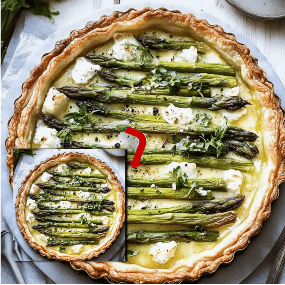 Creamy Asparagus Goat Cheese Tart (Easy Spring Recipe)