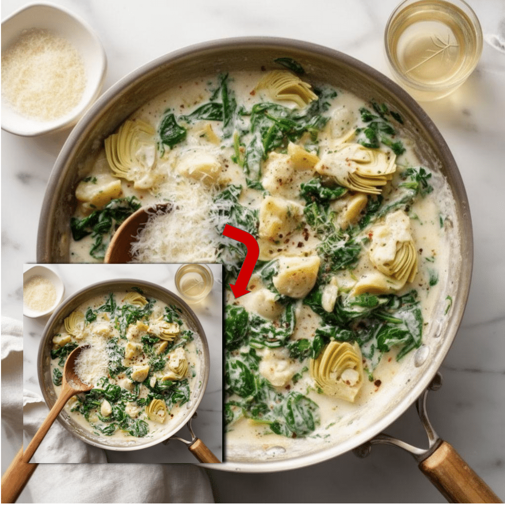 Creamy Spinach Artichoke Pasta (Easy 30-Minute Recipe)