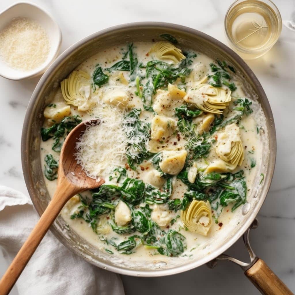 Creamy Spinach Artichoke Pasta (Easy 30-Minute Recipe)