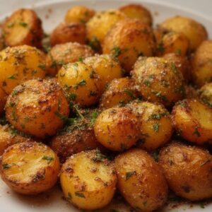 Crispy Herb-Roasted Potatoes with Garlic & Sea Salt 3 Crispy Herb-Roasted Potatoes with Garlic & Sea Salt