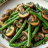 Garlic Butter Green Beans and Mushrooms (Easy Side Dish)