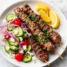Easy Grilled Kofta Kebab Recipe with Fresh Greek Salad