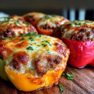 Ground Beef Stuffed Bell Peppers Recipe