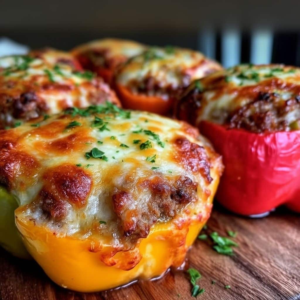 Ground Beef Stuffed Bell Peppers Recipe