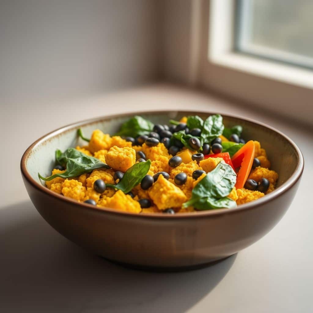 High-Protein Tofu Scramble Bowl (30g Vegan)