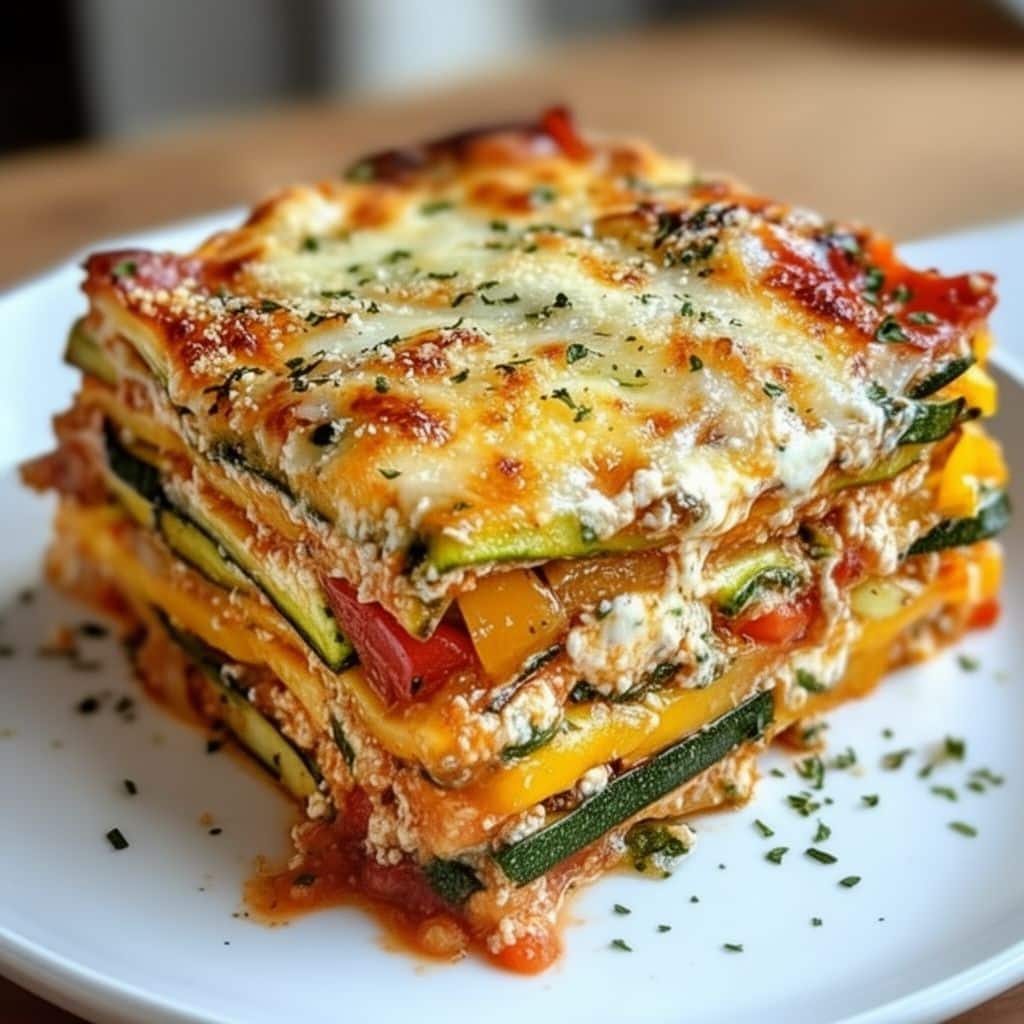High Protein Veggie Lasagna Recipe