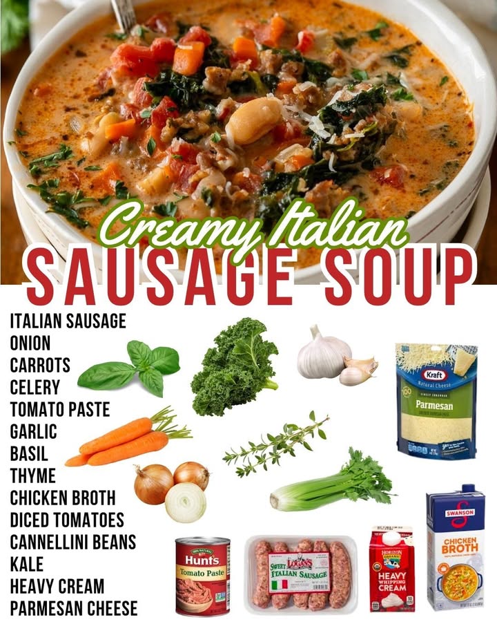 Hearty Italian Beef Soup with Kale & White Beans