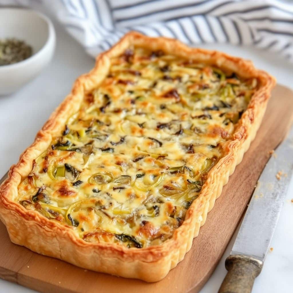 Leek Tart with Gruyere and Onions: Easy Recipe 1 Leek Tart with Gruyere and Onions: Easy Recipe
