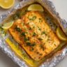Easy Lemon Garlic Salmon Recipe (Baked in Foil)