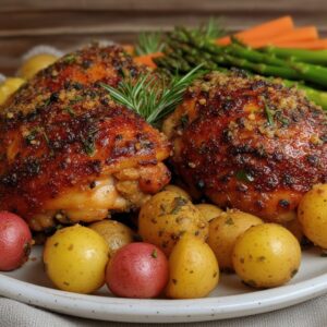 Juicy Lemon Herb Baked Chicken Thighs Recipe 3 Juicy Lemon Herb Baked Chicken Thighs Recipe
