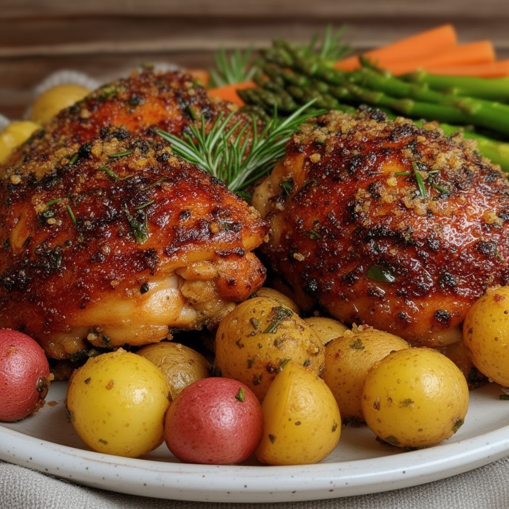 Juicy Lemon Herb Baked Chicken Thighs Recipe 1 Juicy Lemon Herb Baked Chicken Thighs Recipe