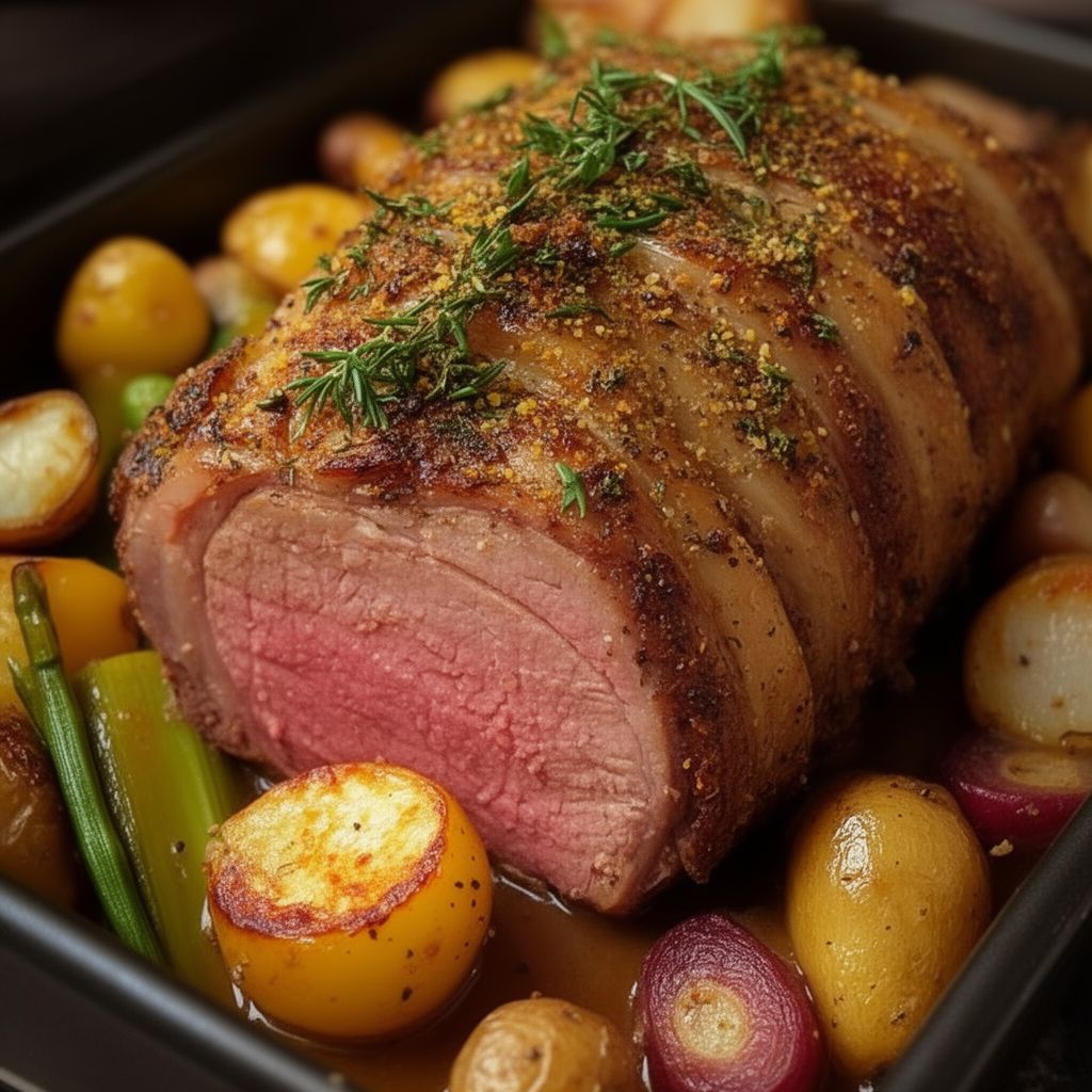 Lemon Herb Easter Roast Lamb Recipe