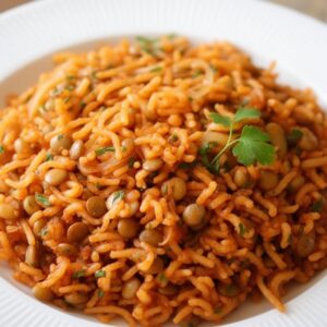 Easy Lentil Rice Pilaf with Vermicelli (Vegan) 4 Easy Lentil Rice Pilaf with Vermicelli (Vegan)