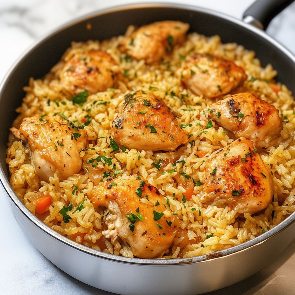 Easy One Pot Chicken and Rice Pilaf Recipe 1 Easy One Pot Chicken and Rice Pilaf Recipe