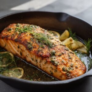 Crispy Pan Seared Salmon Recipe with Lemon 3 Crispy Pan Seared Salmon Recipe with Lemon