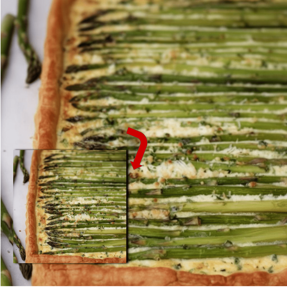 Puff Pastry Asparagus Tart with Gruyere