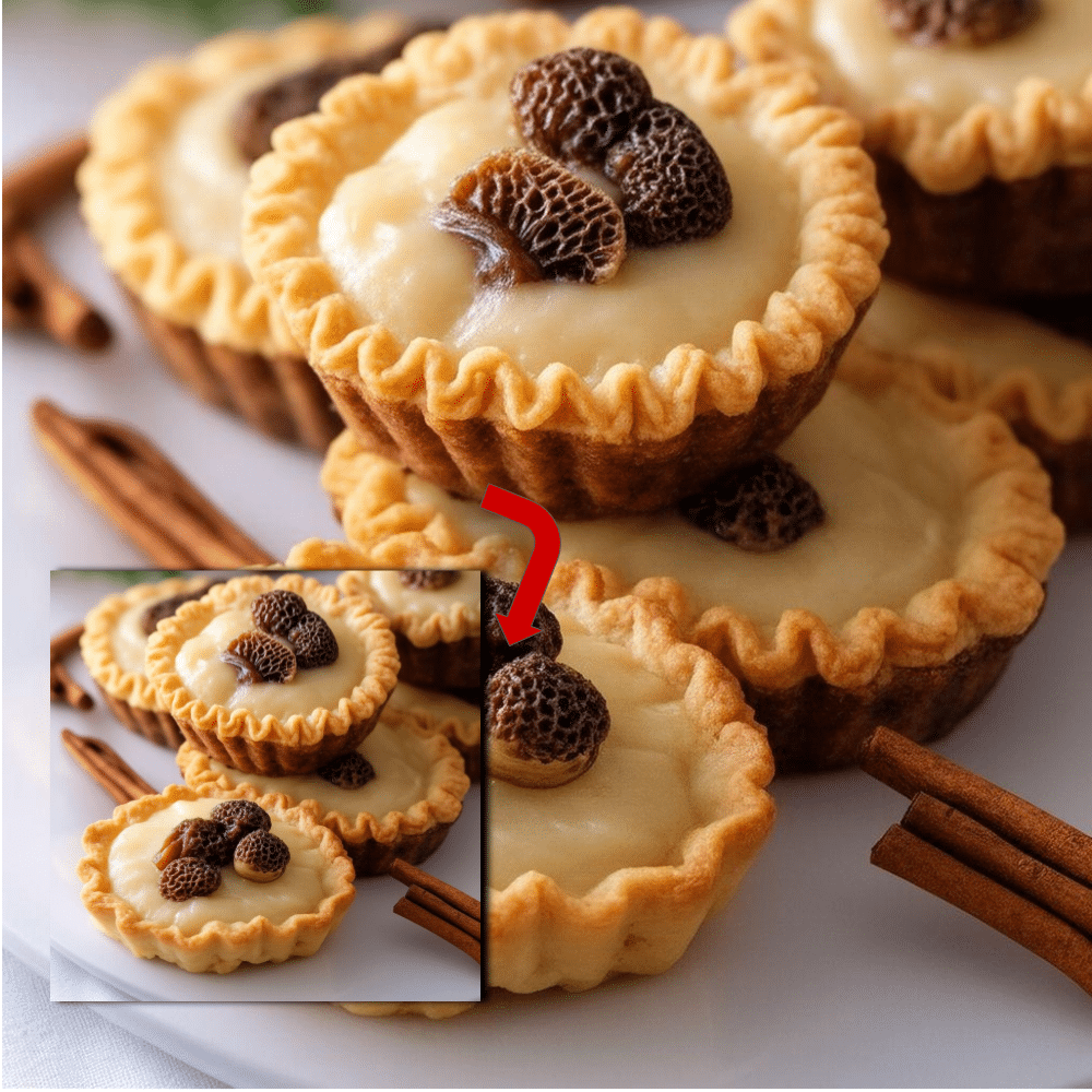 Savory Morel Mushroom Tarts (Mini Cream Tart Recipe) 2 Savory Morel Mushroom Tarts (Mini Cream Tart Recipe)