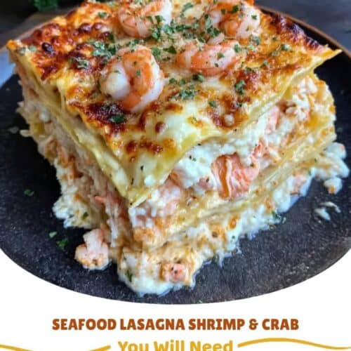 Creamy Shrimp and Crab Lasagna Recipe | Seafood Dinner