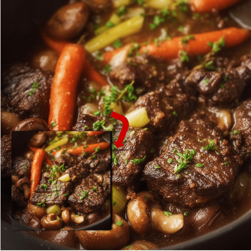 Slow-Braised Beef and Mushrooms Recipe for Tender Stew
