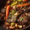 Slow-Braised Beef and Mushrooms Recipe for Tender Stew