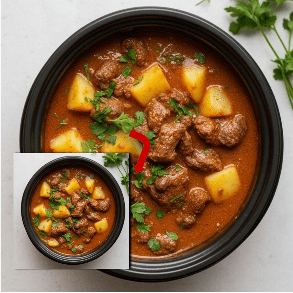 Slow Cooker Beef and Potato Curry