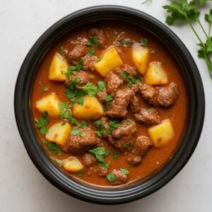 Slow Cooker Beef and Potato Curry