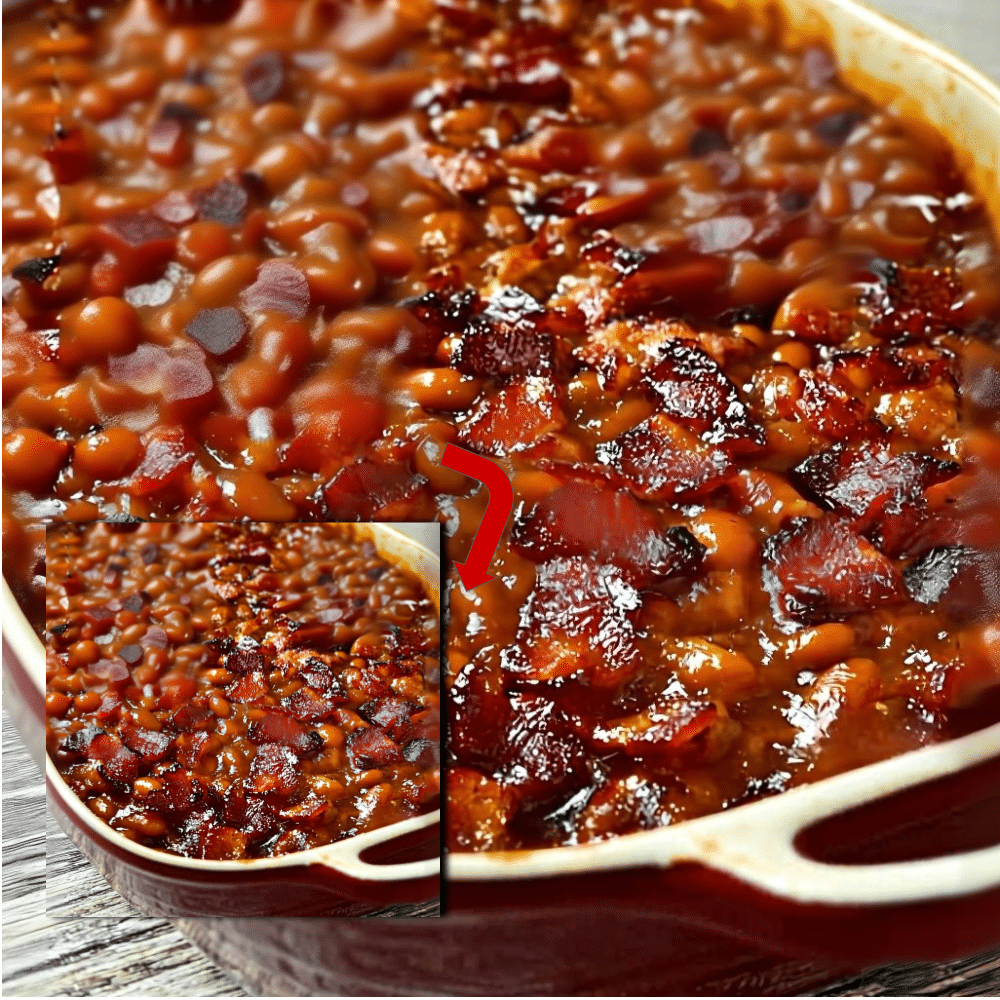 Southern Baked Beans with Beef & Bacon Recipe (No Beef) 2 Southern Baked Beans with Beef & Bacon Recipe (No Beef)